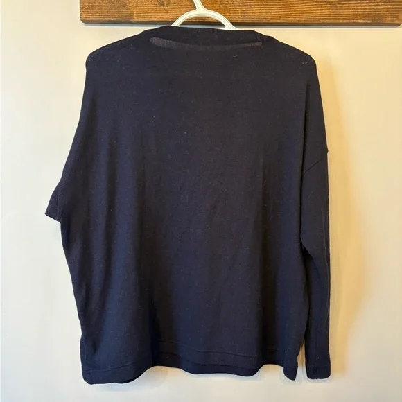 Uniqlo Navy Blue Cowl Neck Sweater size L - Picture 6 of 10